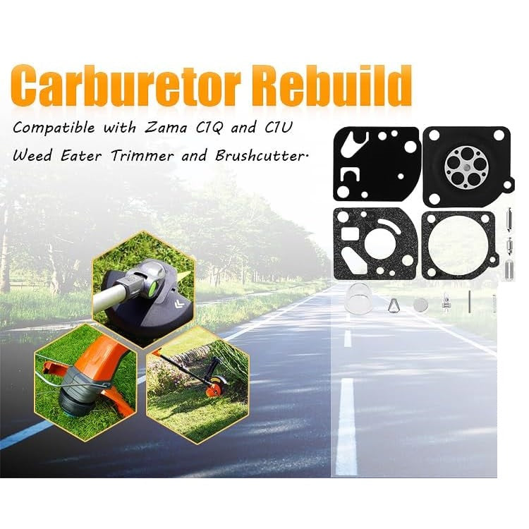 Kit de membrane de carburateur Zama RB-47 - C1Q - W11B-W11C-W11D-W11E-W11F