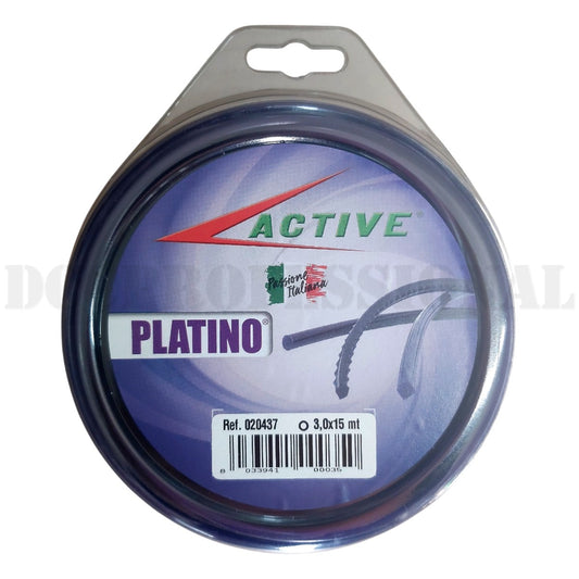 Blister Filo Decespugliatore Active Tondo Platino 3x15mt