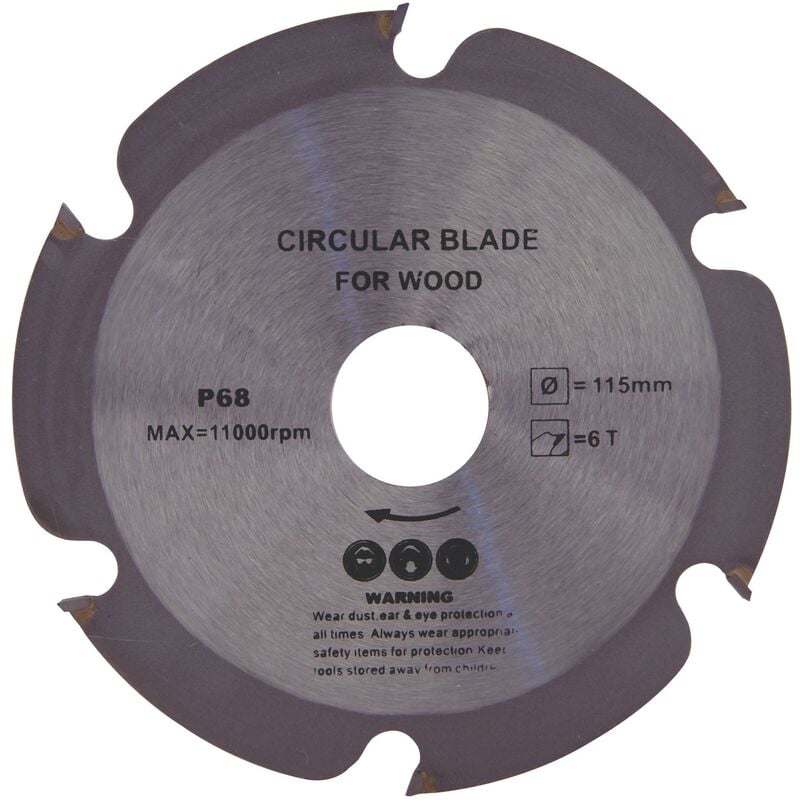 Disc for Grinder Cutting Wood and Plastic Diameter 115mm