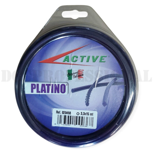 Blister Filo Decespugliatore Active Tondo Platino 3.3x15mt